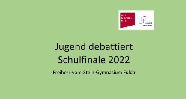 Die Sieger des Schulfinals Jugend debattiert 2022