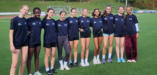 Platz 1 in Hünfeld: Leichtathletinnen gewinnen den Kreisentscheid